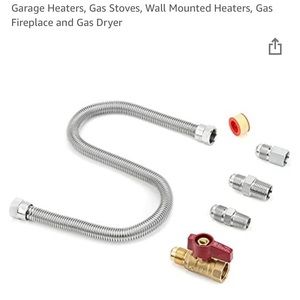 Gas appliance hookup kit